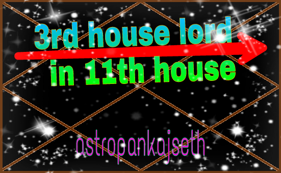 Third House Lord In Eleventh House